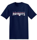 Mens New England Patriots T-Shirt, NFL T-Shirt (XX-Large, Navy)