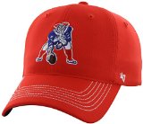 NFL New England Patriots '47 Brand Game Time Closer Stretch Fit Hat (1965 Logo), Torch Red, One Size Stretch