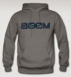 BOOM Hawk Eyes Vintage Style Hoodie Sweatshirt (Graphite) for Seattle Seahawks Fans (XXL)