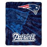 NFL New England Patriots Throw Blanket, 50X60-Inch, Strobe Design