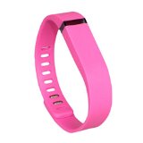 1pc Replacement Wrist Band With Clasp for Fitbit Flex Only /No Tracker/ Wireless Activity Bracelet Sport Wristband Fit Bit Flex Bracelet Sport Arm Band Armband(Pink,L)