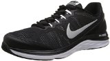 Nike Men's Dual Fusion Run 3 Black/Mtllc Slvr/White/Cl Gry Running Shoe 12 Men US