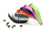 Set 7 Small: Black Navy (Blue) Slate (Blue/Grey) Teal (Blue/Green) Red (Tangerine) Lime (Green) Purple (Purple/Pink) Replacement Band + Clasps For Fitbit Flex /No Tracker