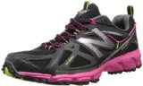 New Balance Women's WT610 Trail Running Shoe,Black/Pink,5.5 B US