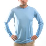 Vapor Apparel Men's Solar Performance UPF Long Sleeve T-Shirt Small Columbia Blue