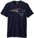 NFL New England Patriots '47 Brand Men's Scrum Basic Tee, Navy, Large