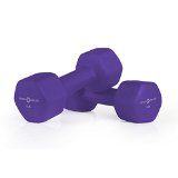 Fitness Republic Neoprene Dumbbells 15 lbs Set (Neoprene Weights) (Total Weight 30 Lbs, Pair)