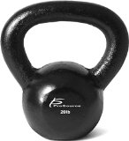 ProSource Solid Cast Iron Kettle Bell Weights, 20-Pound