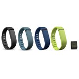 Amababa™ Deluxe RAINBOW Pack / Sports Edition Pack / Olympic Rings Pack Accessory Replacement Bands with Metal Clasps for Fitbit Flex / Wireless Activity Bracelet Sport Wristband / Fitbit Flex Bracelet Sport Arm Band (No tracker, Replacement Bands Only) (Sports Edition Pack of 4, Large)