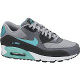 Nike Mens Air Max 90 Essential Running Shoes Wolf Grey/Hyper Jade/Cool Grey 537384-033 Size 10.5