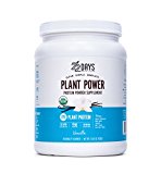 22 Days Nutrition Organic, Gluten Free, Vegan- Pea, Flax, and Sacha Inchi- Plant Based Protein Powder (20g) Vanilla Tub- No Added Sugar, Naturally Sweetened with Stevia- 14.81 Ounce