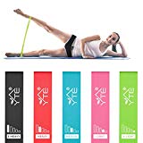 YTE Resistance Bands Exercise Loop with Instruction Guide, Set of 5 Workout Band with Carry Bag for Stretching, Home Fitness, Physical Therapy