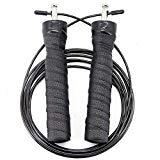 Jump Rope Workout Speed Rope for Adult Men and Women Skipping Rope for Speed Jumping Boxing Double Unders Gym Crossfit Cardio Training MMA Fitness Agility Adjustable Light 10 ft Cable Ball Bearing