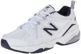 New Balance Men's MX608V4 Training Shoe,White/Navy,9.5 2E US