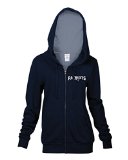 NFL New England Patriots Women's Full Zip Fleece Hoodie with Pouch Pocket, Navy, Small