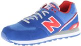 New Balance Men's ML574 Stadium Jacket Running Shoe,Royal/Red,11.5 D US