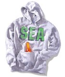 Mens SEA Seattle Tailgate Hoodie, Oxford, XX-Large