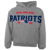 NFL New England Patriots Toddler Over Sized Hoodie, Toddler 4T, Heather Grey