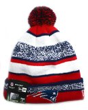 NFL New England Patriots Biggest Fan Sport Knit Beanie with Pom