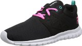 Reebok Women's Sublite Authentic Running Shoe,Black/Electro Pink/Timeless Teal/White,9 M US