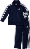 adidas Little Boys' Toddler Boy Iconic Tricot Set, Navy, 2T