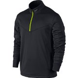 Nike 1/2-Zip Therma-Fit Cover-Up BLACK/BLACK/VOLT/METALLIC SILVER L