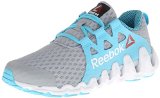 Reebok Women's Zigtech Big And Fast Running Shoe,Grey/Neon Blue/White,9 M US