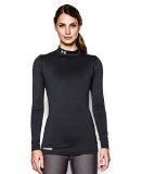 Under Armour Women's ColdGear® Fitted Long Sleeve Mock Medium Black