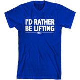 I'd Rather be lifting Gym Mode Activewear Men's Workout Clothing By Shirt Kraise, XL