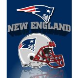New England Patriots Light Weight Fleece NFL Blanket (Grid Iron) (50x60