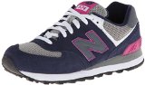 New Balance Women's Wl574 Core Pack Running Shoe,Navy/Purple,11 B US