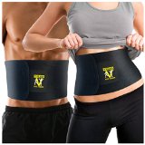 Waist Trimmer Ab Belt (Premium Edition) - Adjustable Weight Loss Sauna Belt For Men & Women With Lower Back & Lumbar Supports For Easy, Effortless Waist Slimming - 100% Lifetime Satisfaction Guaranteed.
