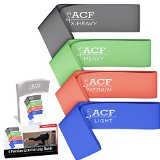 Exercise Resistance Loop Bands for Crossfit Set of 4 w/ Free Ebook & 100% Lifetime Warranty! By ACF