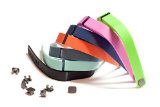 Set 7 Large: Black Navy (Blue) Slate (Blue/Grey) Teal (Blue/Green) Red (Tangerine) Lime (Green) Purple (Purple/Pink) Replacement Band + Clasps For Fitbit Flex /No Tracker