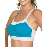 Champion The Show-Off Sports Bra - X-Large, Hot Turquoise/White