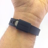 BANDCUFFS Security Loops Safety Clasps for Fitbit Flex; Secure your fitness band from loss (Simply Black)