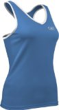 PT261 Women's Athletic Performance Form Fitting Racer Back Fitness Top (Medium, Columbia/White)