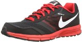 Nike Men's Air Relentless 4 Running Shoe (10.5 D(M) US, Black/White/University Red/Metallic Slvr)