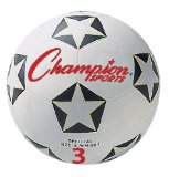 Champion Sports Size 3 Rubber Cover Soccer Ball