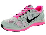 Nike Women's Dual Fusion Run 3 Grey Mist/Black/Pink Pow Running Shoe 7 Women US