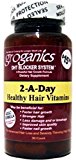 Groganics 2-A-Day Healthy Hair Vitamins Dietary Supplement, 30 ea (Pack of 3)