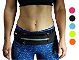 dimok Running Belt Waist Pack - Water Resistant Runners Belt Fanny Pack for Hiking Fitness – Adjustable Running Pouch for All Kinds of Phones iPhone Android Windows