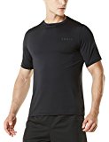 Tesla TM-MTS04-BLK_Medium Men's HyperDri Short Sleeve T-Shirt Athletic Cool Running Top MTS04