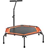 Merax Exercise Fitness Trampoline Home Workout Cardio Training Indoor Rebounder for Adults (Energetic Orange)