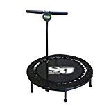 Trampolines 40 Inch Fold Indoor Bouncing Bed Adult Gym Jumping Bed Slimming Movement Bouncing Bed (Color : Black)