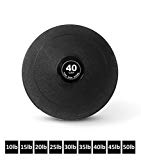 Day 1 Fitness Weighted Slam Ball 40 lbs - No Bounce Medicine Ball - Gym Equipment Accessories for High Intensity Exercise, Functional Strength Training, Cardio, Crossfit