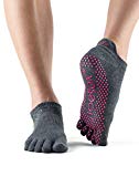 Toesox Women's Grip Full Toe Low Rise Enchated Small