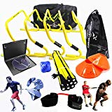 NEW TEAM SPEED AGILITY & QUICKNESS Training Kit with Instructional DVD | High School & College | Football, Soccer, Basketball, Baseball, Supports All Sports | Hurdles, Ladder, Power Resistor, MORE!