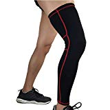 Lengthen Compression Knee Sleeve High Support Shin Sleeves Leg Tights Supports for Basketball Workout Gym Running Cycling Crossfit Football Sport,C,M