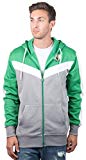 Boston Celtics Men's Full Zip Hoodie Sweatshirt Jacket Back Cut, Large, Kelly Green